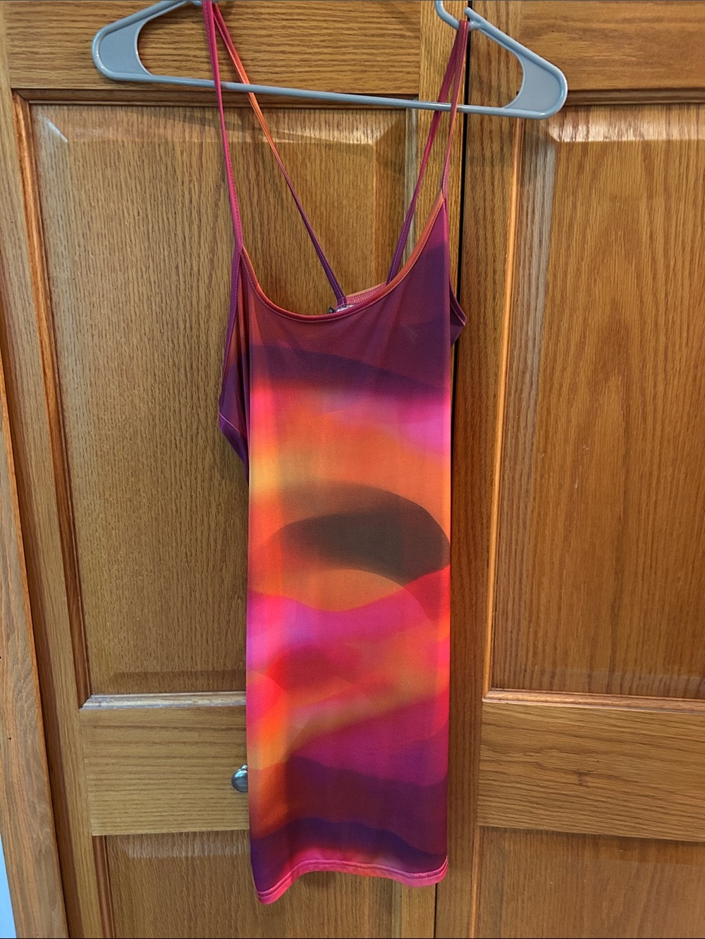 PrettyLittleThing Pink & Orange Gradient Slip Dress